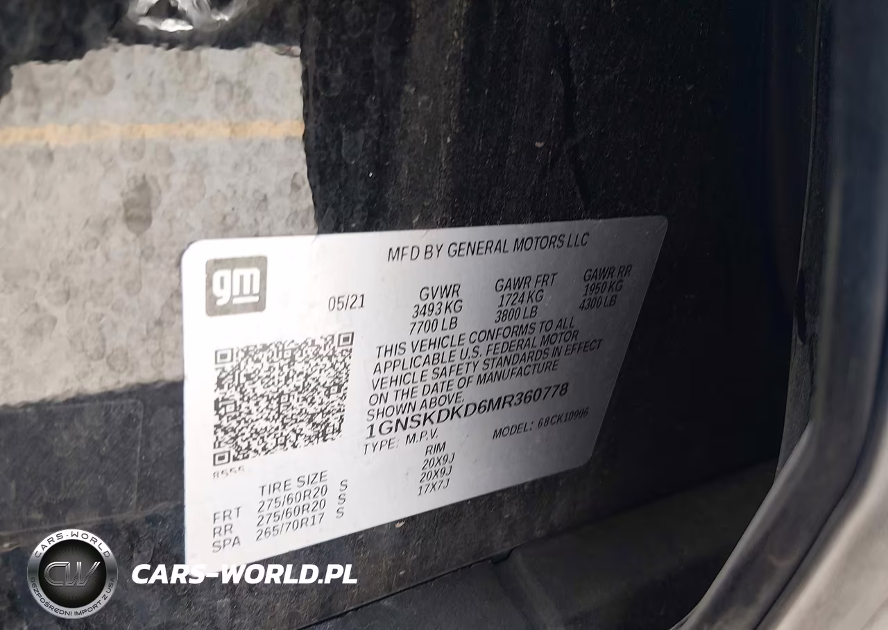 2021 Chevrolet Suburban 4Wd Z71 VIN:1GNSKDKD6MR360778 - 9