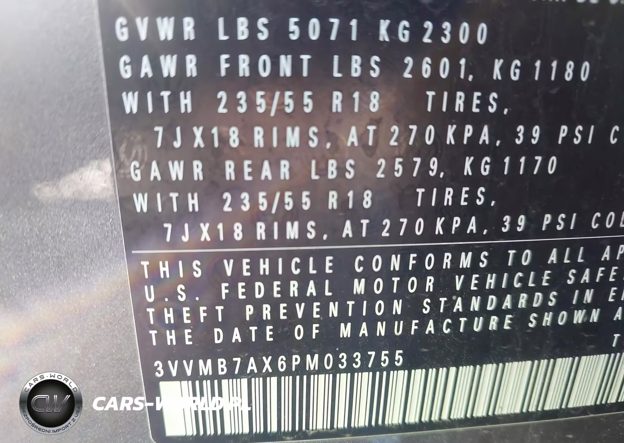 2023 Volkswagen Tiguan 2.0T Se VIN:3VVMB7AX6PM033755 - 9