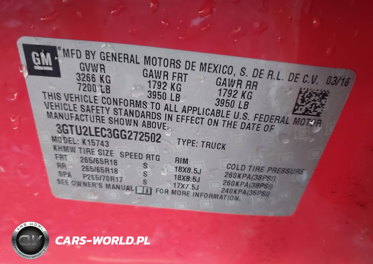 2016 GMC Sierra 1500 VIN:3GTU2LEC3GG272502 - 9