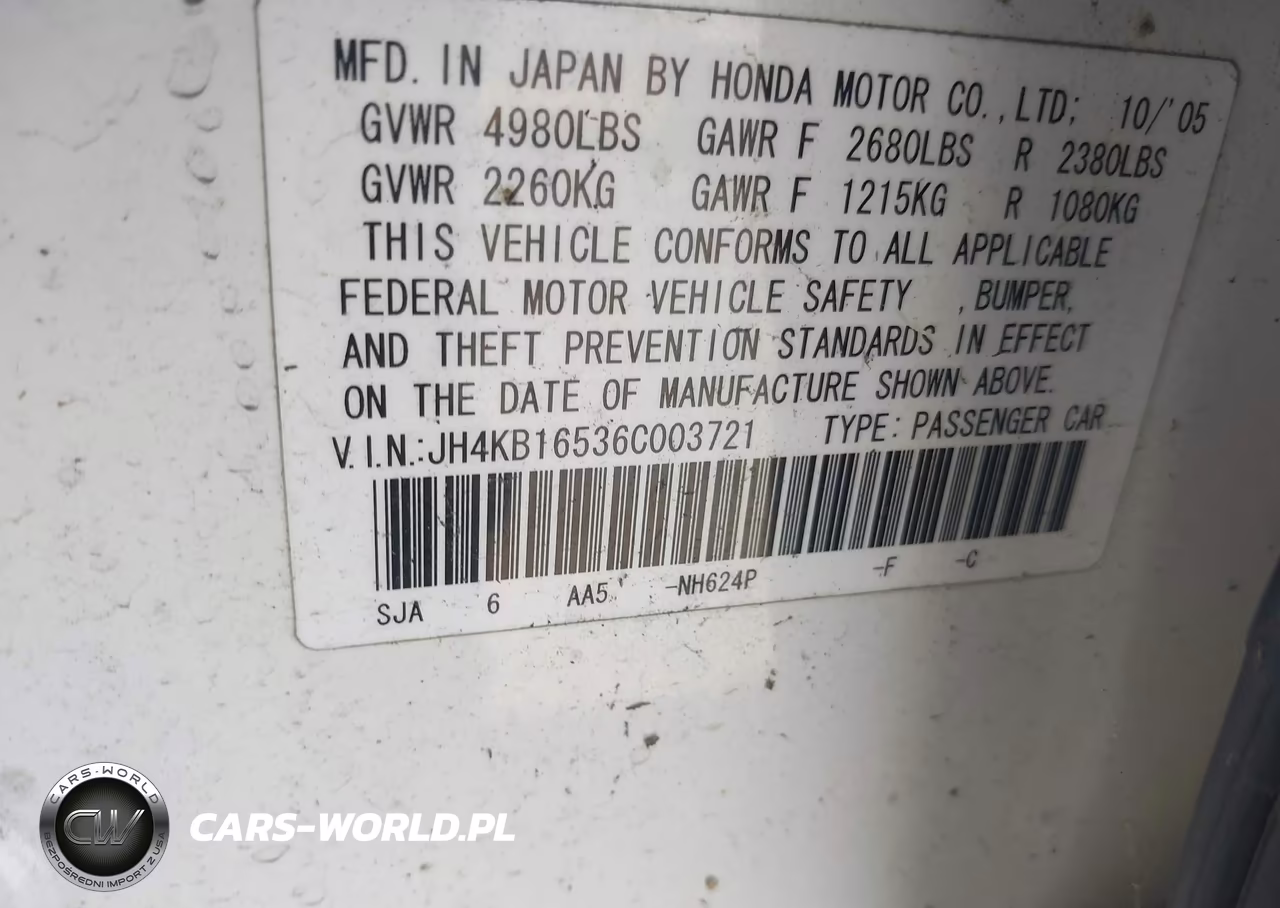 2006 Acura Rl 3.5 VIN:JH4KB16536C003721 - 9