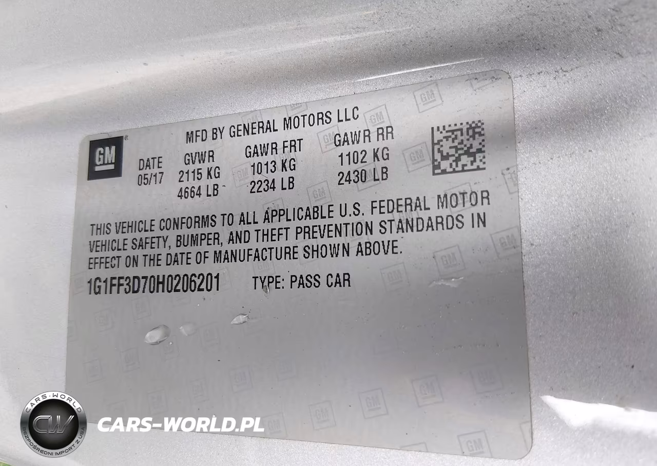 2017 Chevrolet Camaro Ss VIN:1G1FF3D70H0206201 - 9