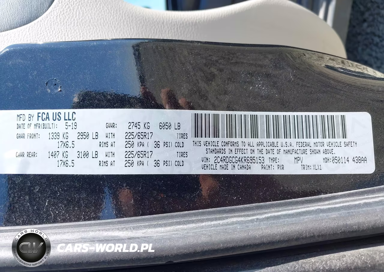 2019 Dodge Grand Caravan Sxt VIN:2C4RDGCG4KR695153 - 9