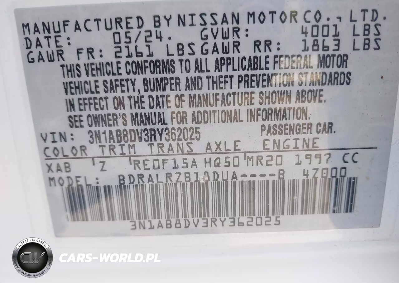 2024 Nissan Sentra Sr Xtronic Cvt VIN:3N1AB8DV3RY362025 - 9