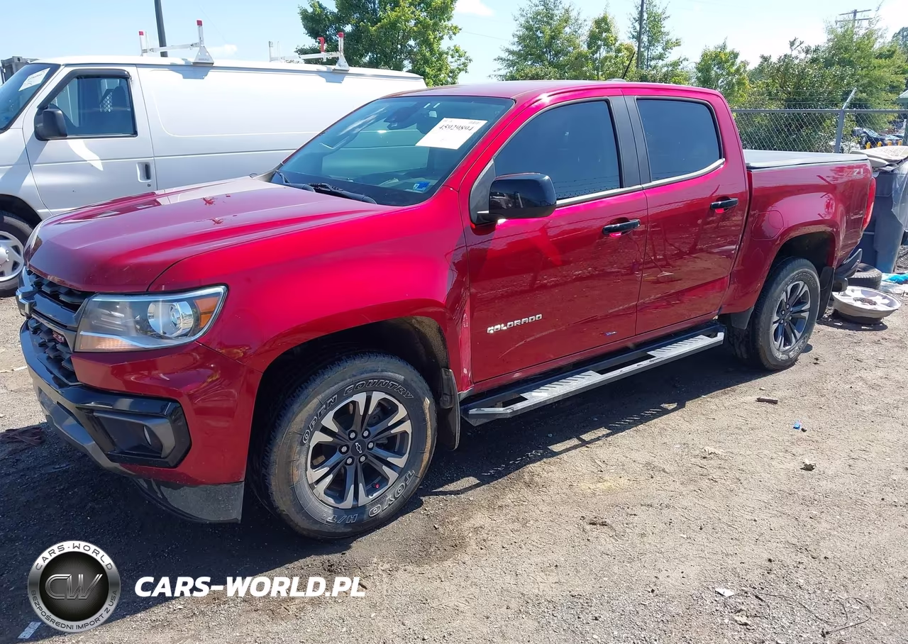 2021 Chevrolet Colorado VIN:1GCGTDEN6M1143911 - 2