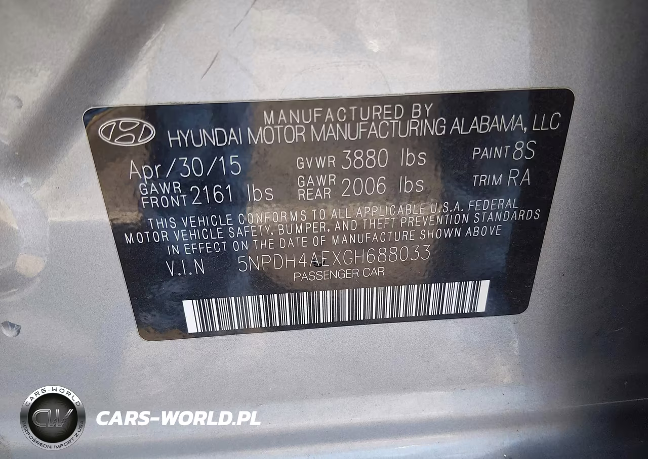 2016 Hyundai Elantra Se VIN:5NPDH4AEXGH688033 - 9