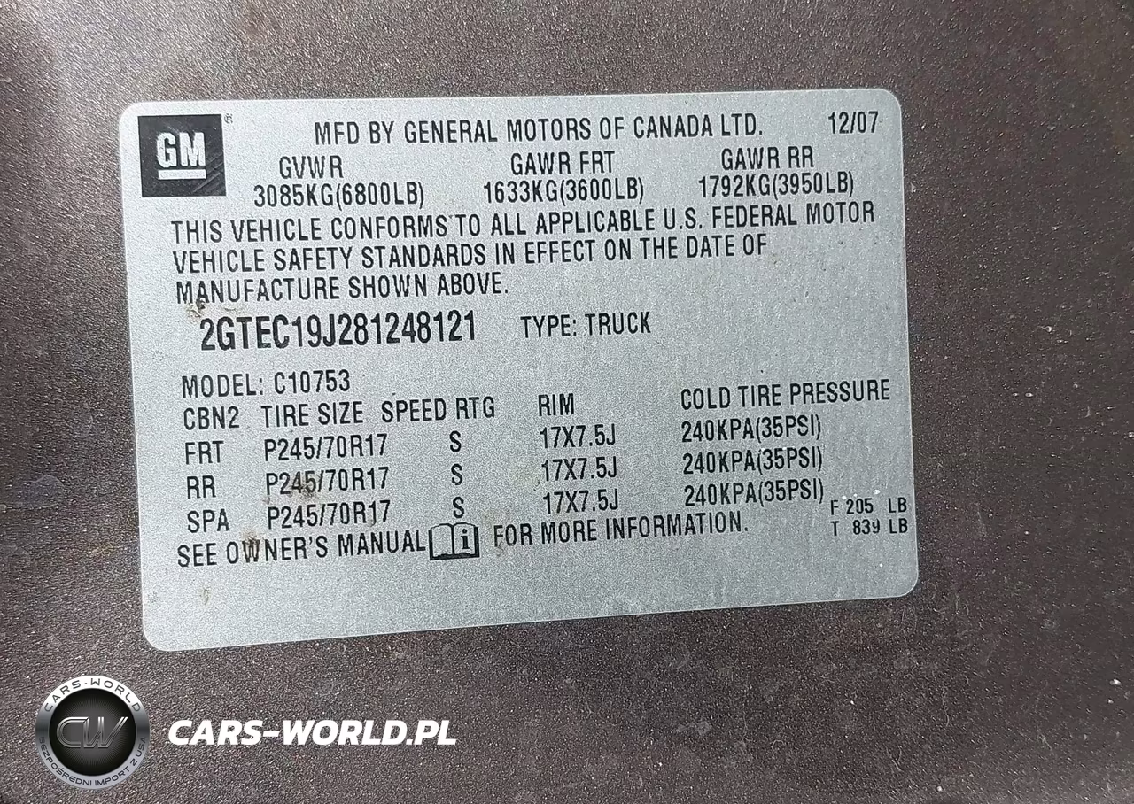 2008 GMC Sierra 1500 Slt VIN:2GTEC19J281248121 - 9