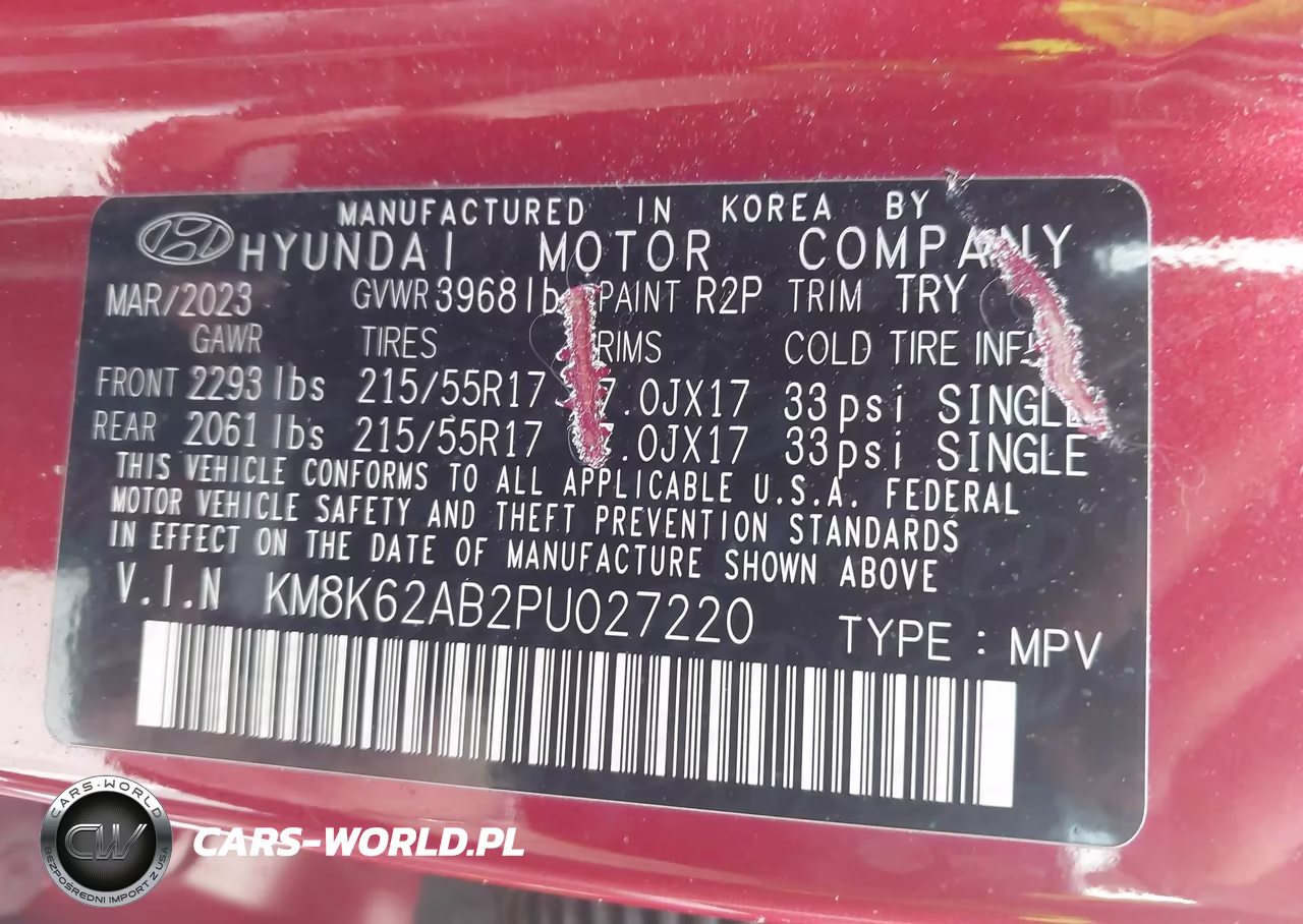 2023 Hyundai Kona Sel VIN:KM8K62AB2PU027220 - 9
