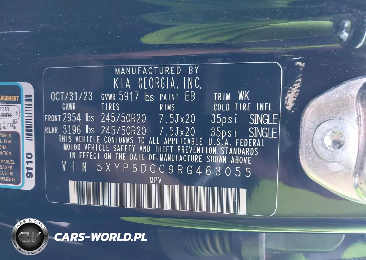 2024 Kia Telluride S VIN:5XYP6DGC9RG463055 - 9