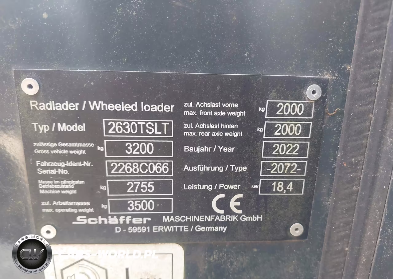 2022 Schaffer 2630T Tractor VIN:0000000002268C066 - 9