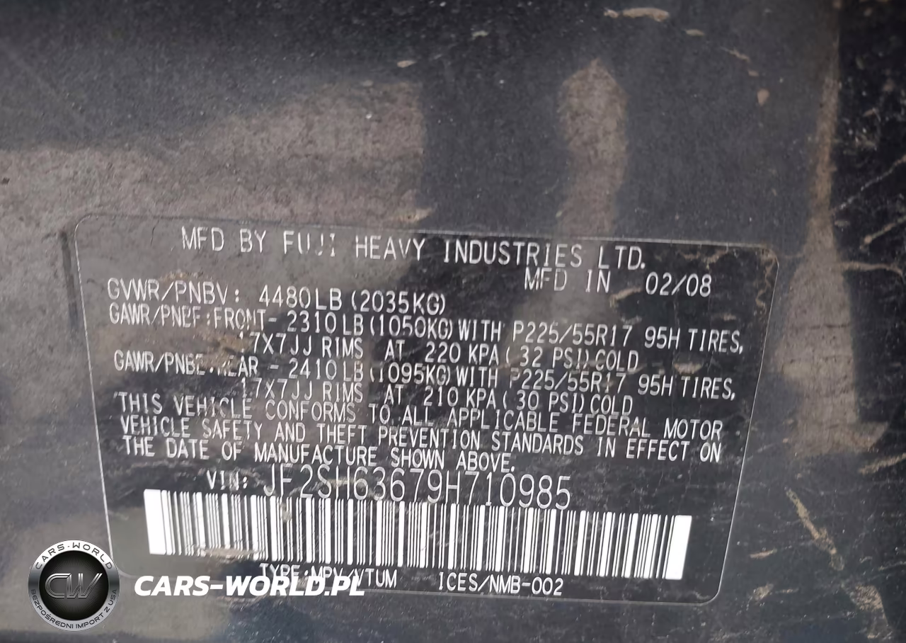 2009 Subaru Forester 2.5X VIN:JF2SH63679H710985 - 9