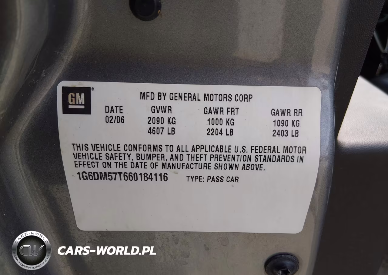 2006 Cadillac Cts Base W-1Sa VIN:1G6DM57T660184116 - 9