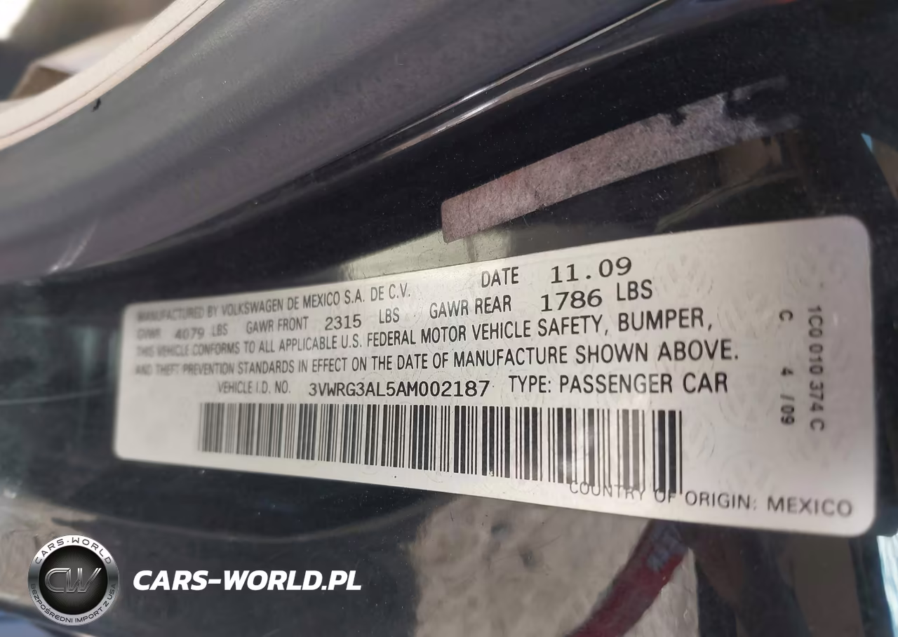 2010 Volkswagen New Beetle 2.5L-2.5L Final Edition VIN:3VWRG3AL5AM002187 - 9