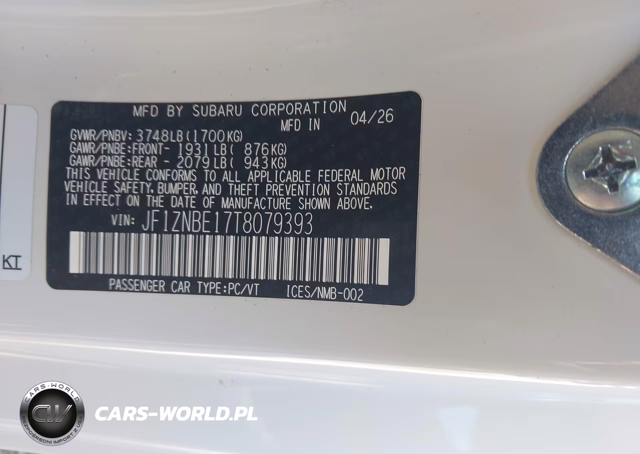 2026 Toyota Gr86 Premium VIN:JF1ZNBE17T8079393 - 9