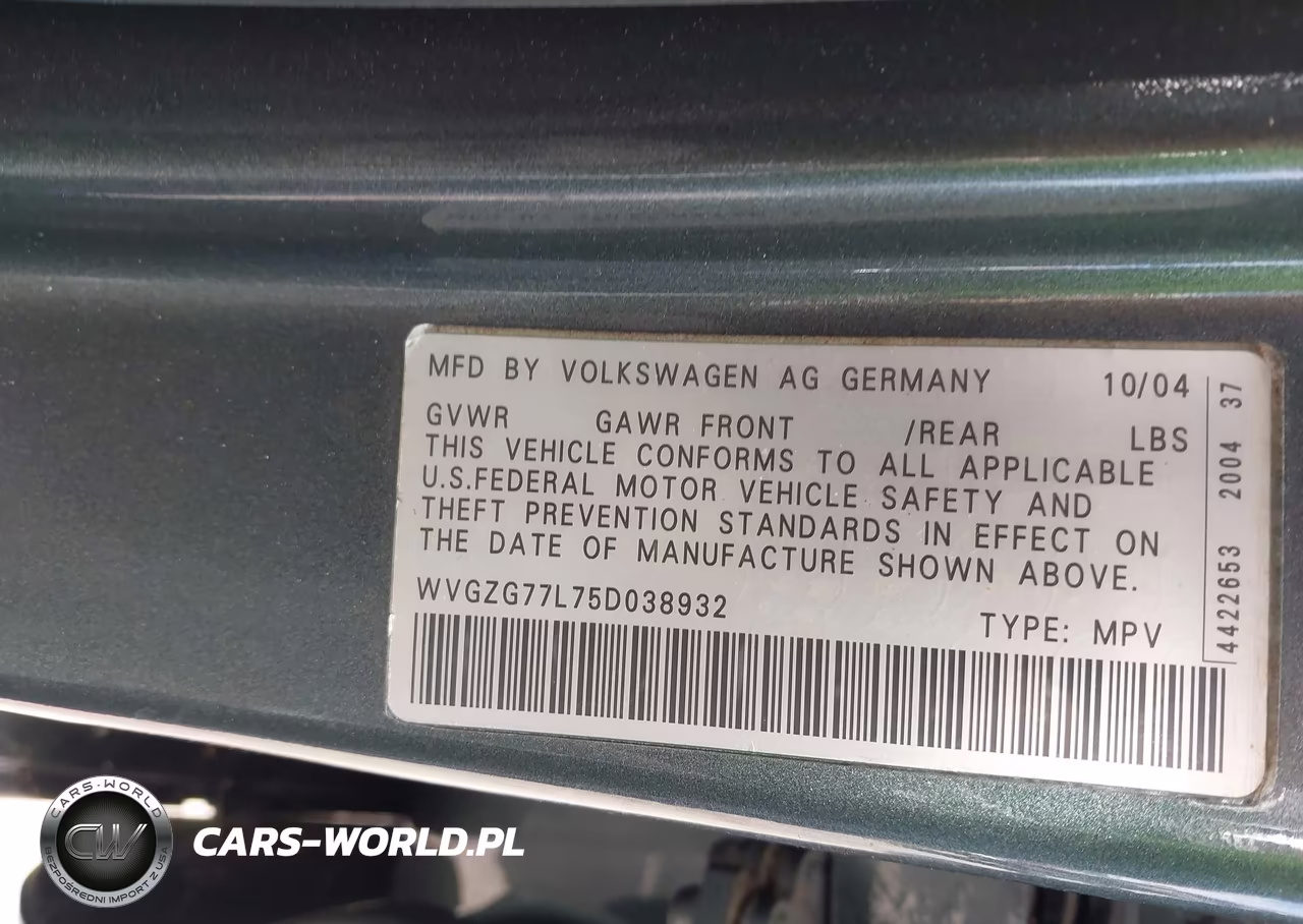 2005 Volkswagen Touareg 3.2 VIN:WVGZG77L75D038932 - 9
