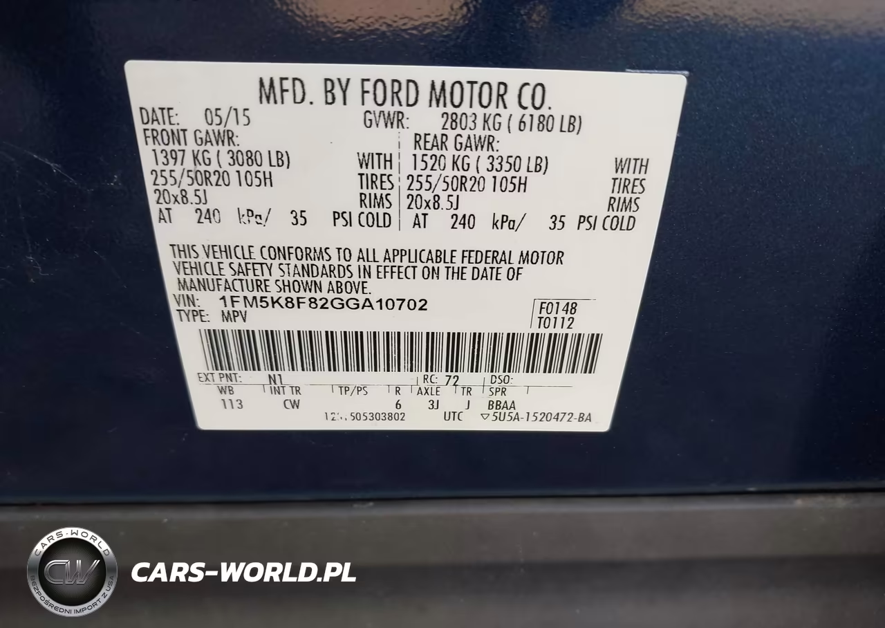 2016 Ford Explorer Limited VIN:1FM5K8F82GGA10702 - 9