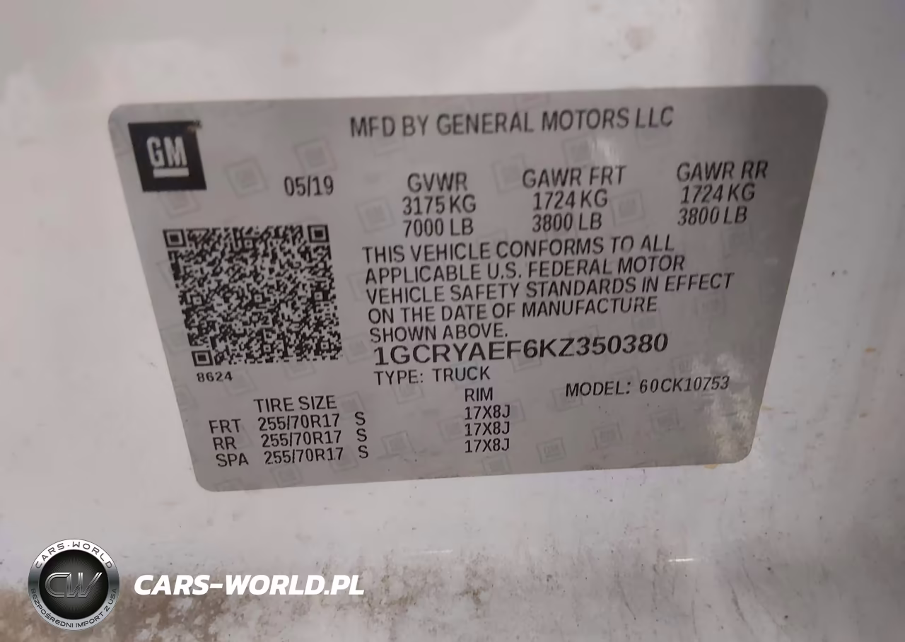 2019 Chevrolet Silverado 1500 Work Truck VIN:1GCRYAEF6KZ350380 - 9
