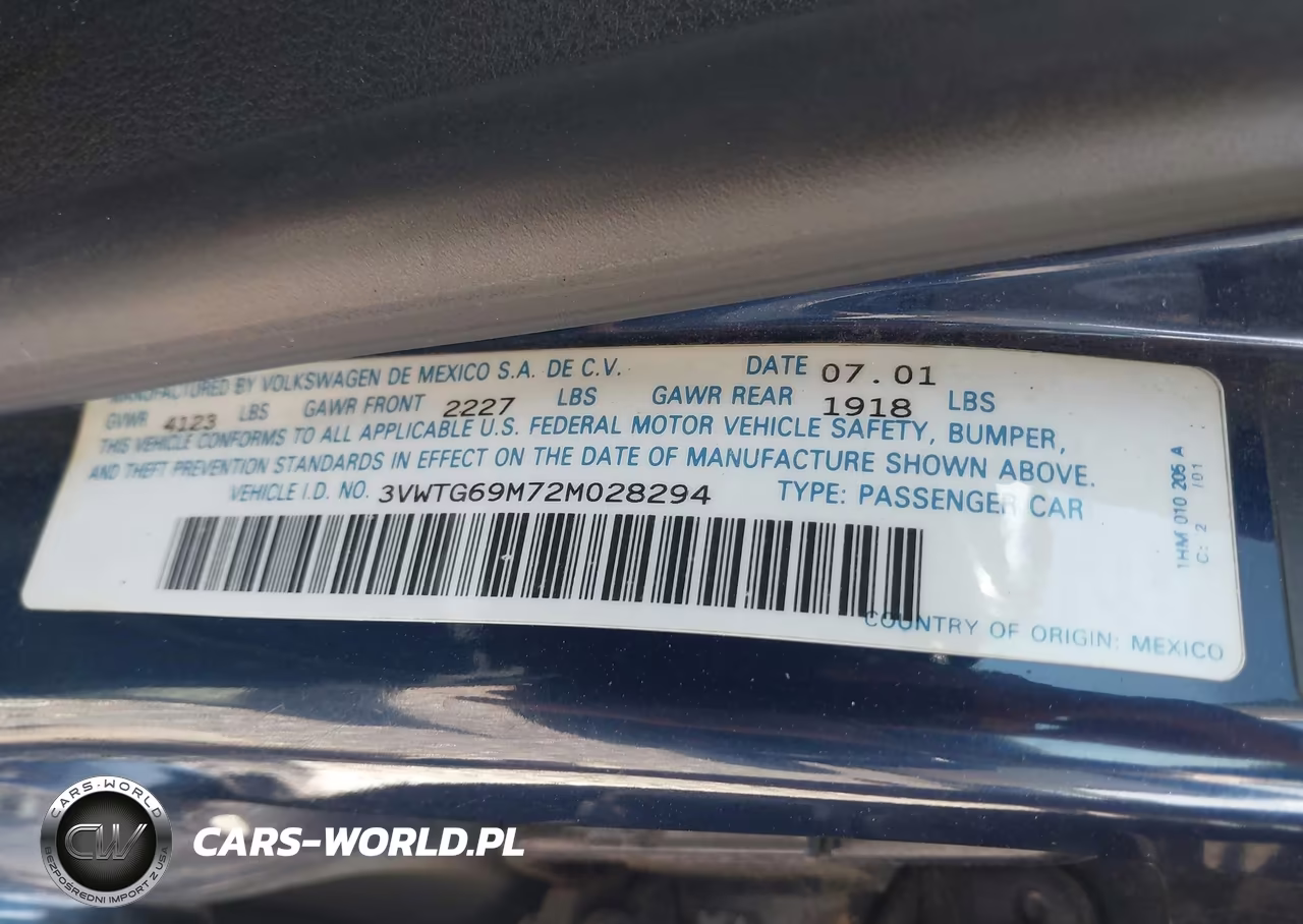 2002 Volkswagen Jetta Glx-Glx 24V VIN:3VWTG69M72M028294 - 9