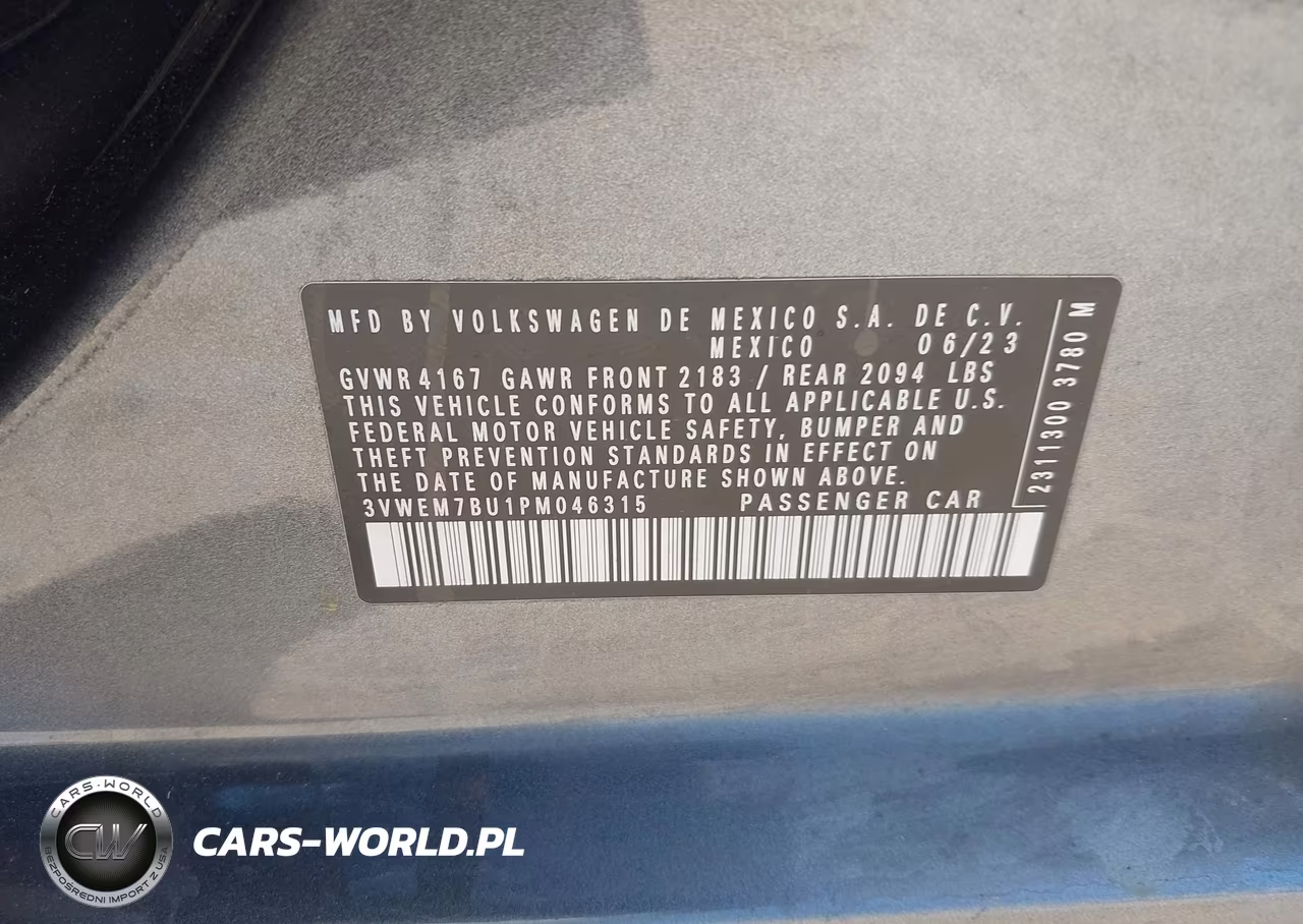2023 Volkswagen Jetta 1.5T Se VIN:3VWEM7BU1PM046315 - 9