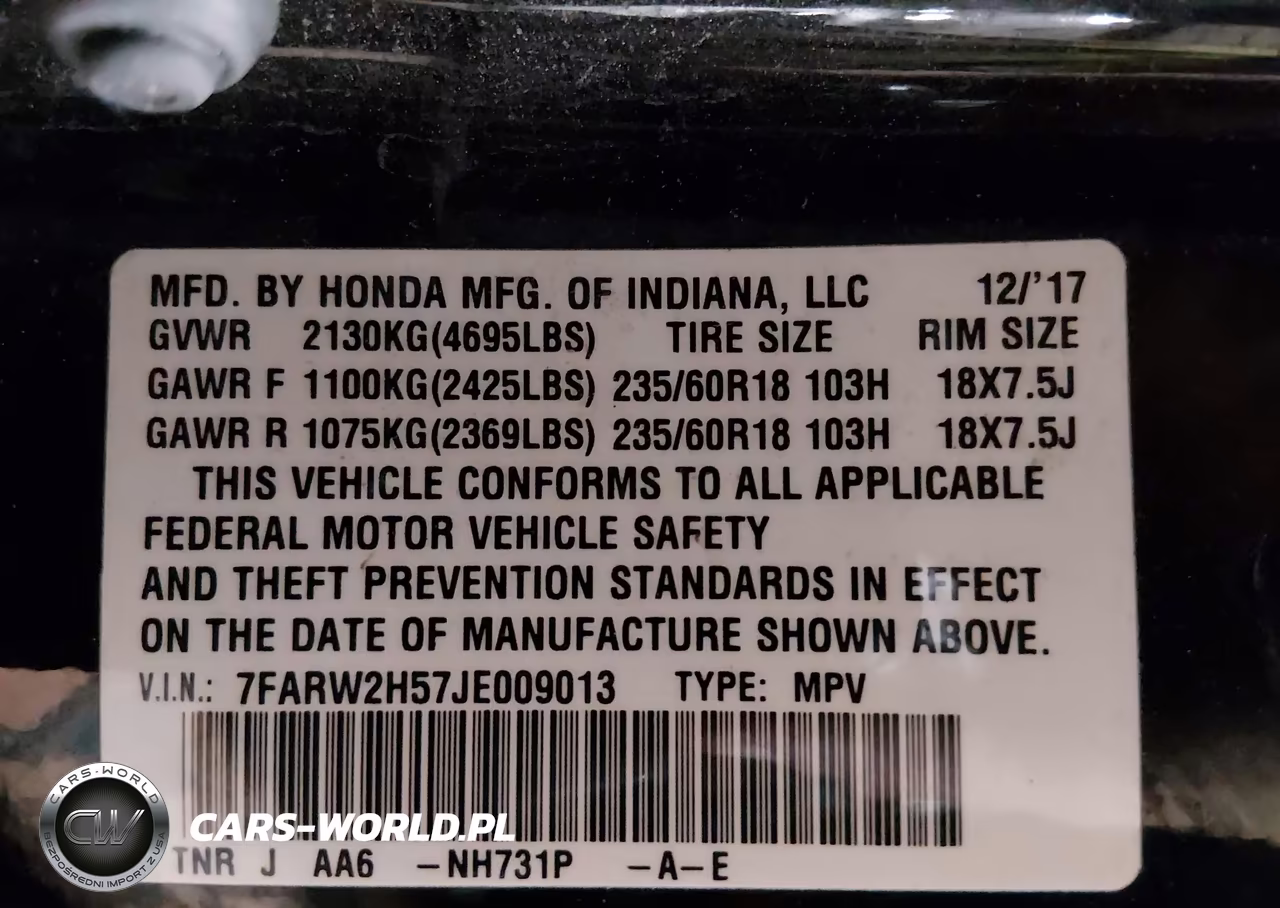 2018 Honda Cr-V Ex VIN:7FARW2H57JE009013 - 9