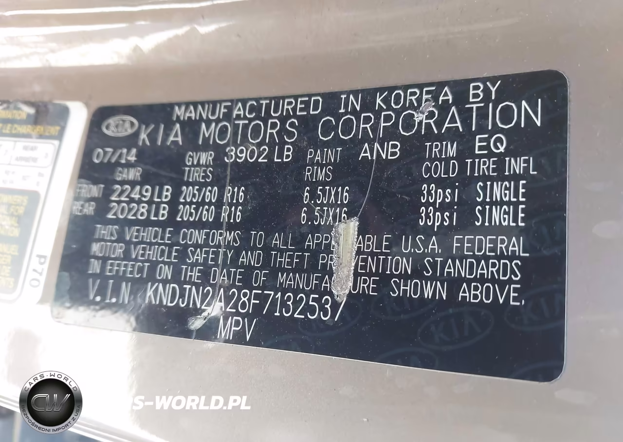 2015 Kia Soul VIN:KNDJN2A28F7132537 - 9