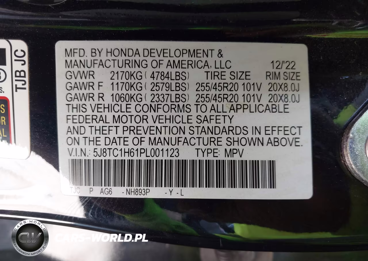 2023 Acura Rdx A-Spec Package VIN:5J8TC1H61PL001123 - 9