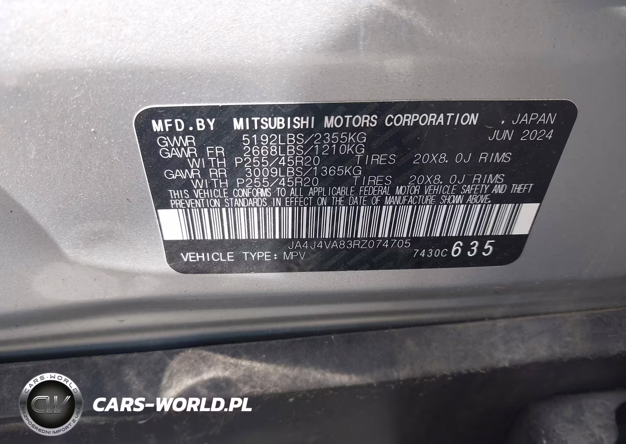 2024 Mitsubishi Outlander Se 2.5 S-Awc-Se Black Edition S-Awc-Se Black Edition W-Pano Roof S-Awc-Se Ralliart S-Awc VIN:JA4J4VA83RZ074705 - 9