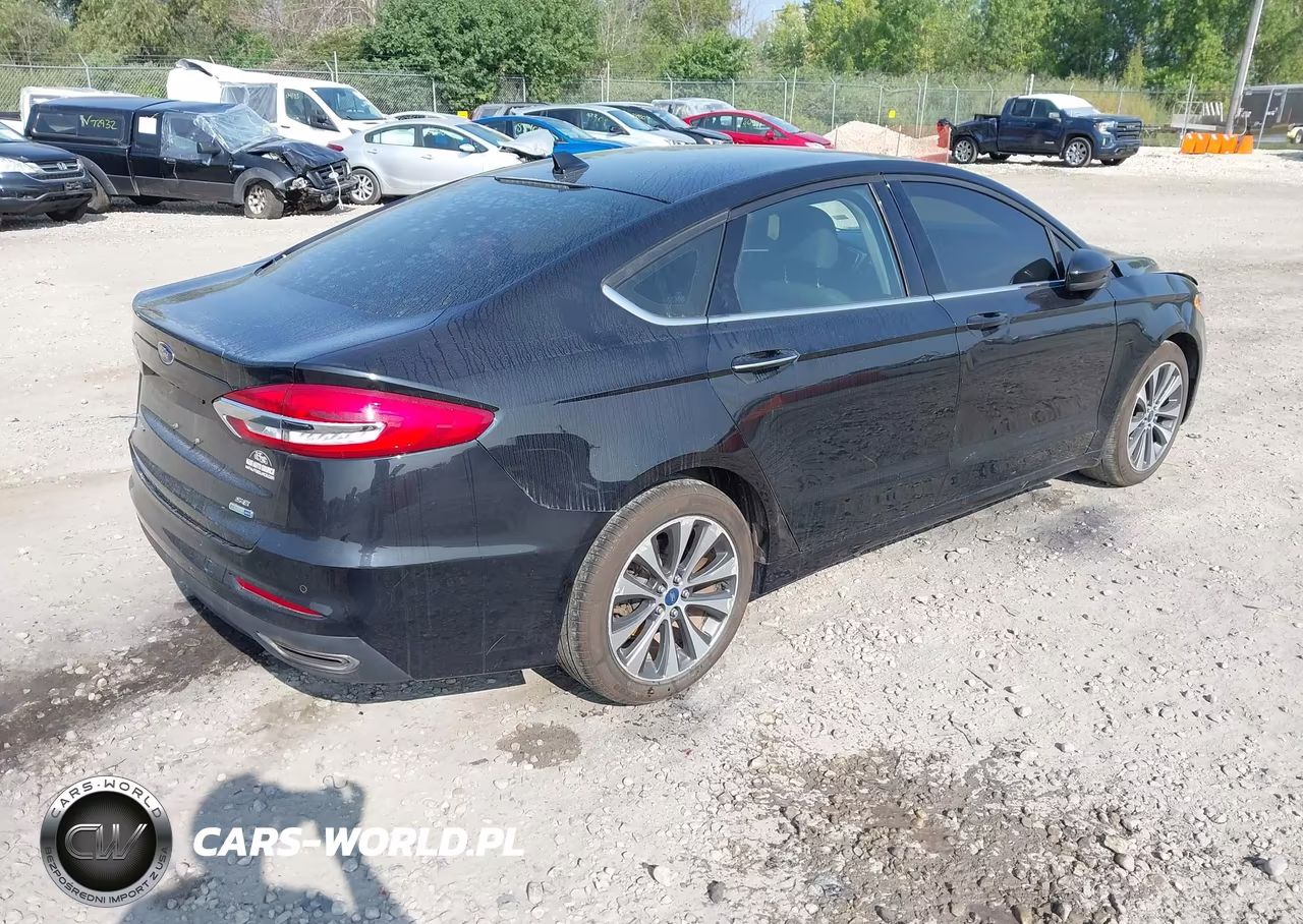 2019 Ford Fusion Se VIN:3FA6P0T99KR214204 - 4