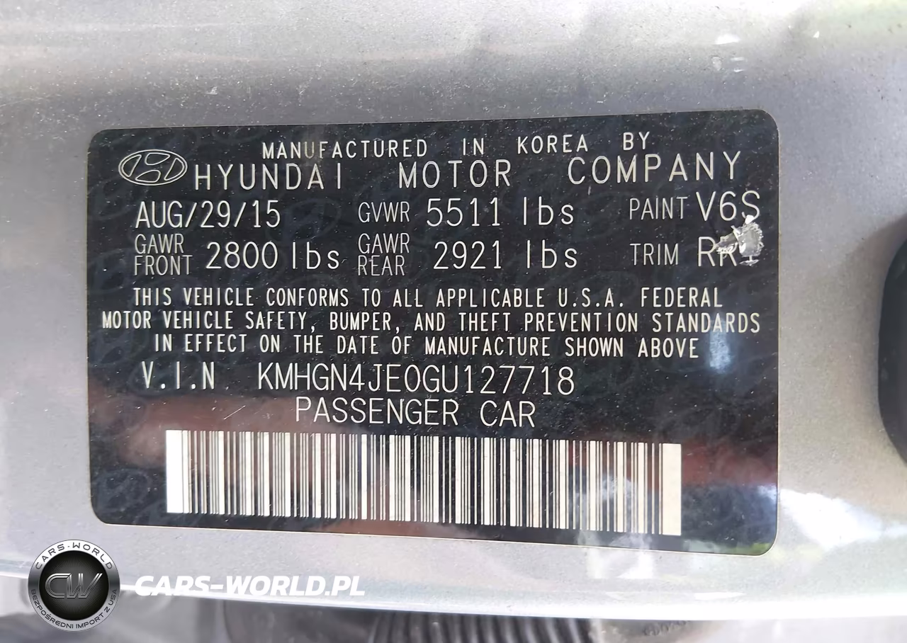 2016 Hyundai Genesis 3.8 VIN:KMHGN4JE0GU127718 - 9