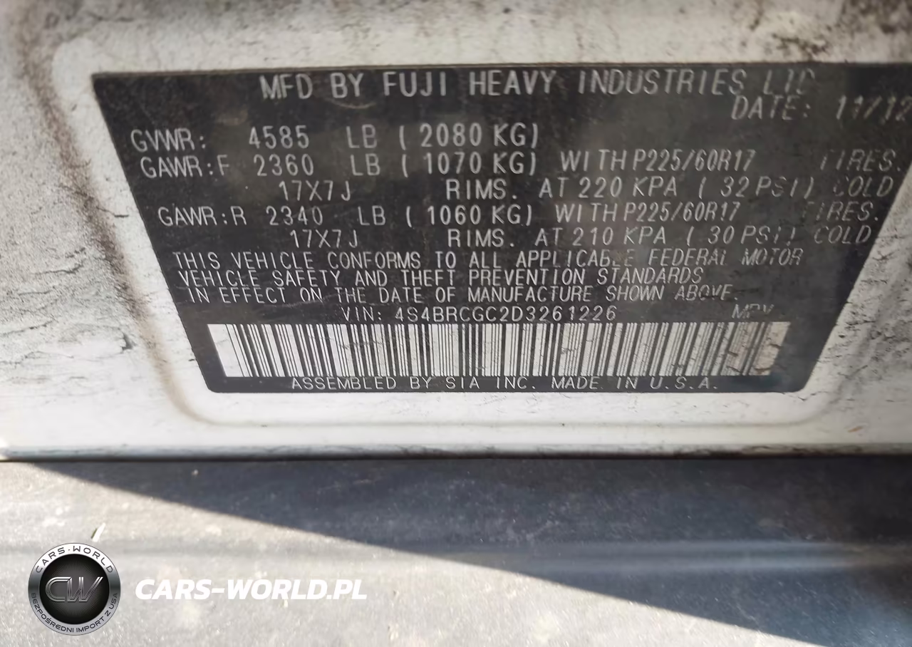 2003 Subaru Outback VIN:4S3BH675637618408 - 9