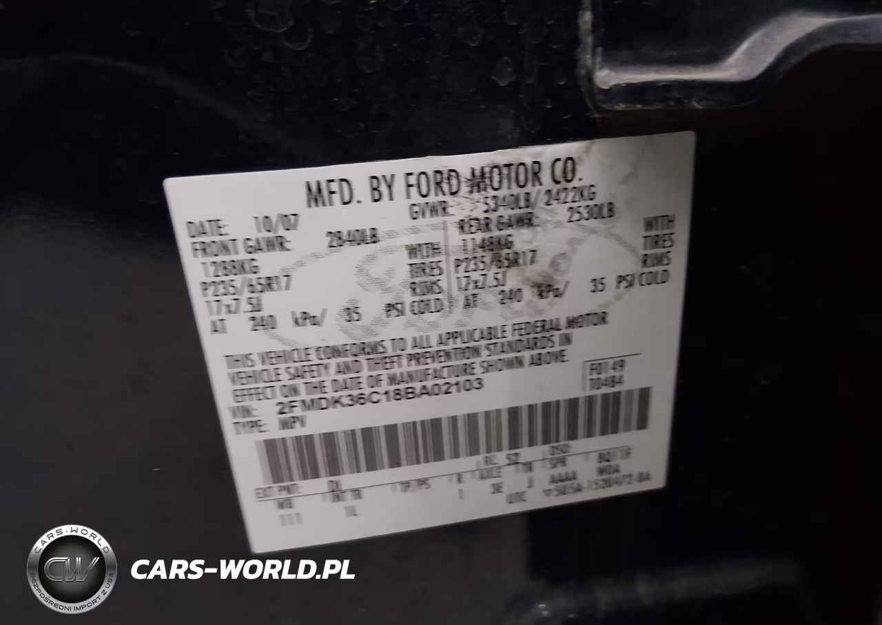 2008 Ford Edge Se VIN:2FMDK36C18BA02103 - 9