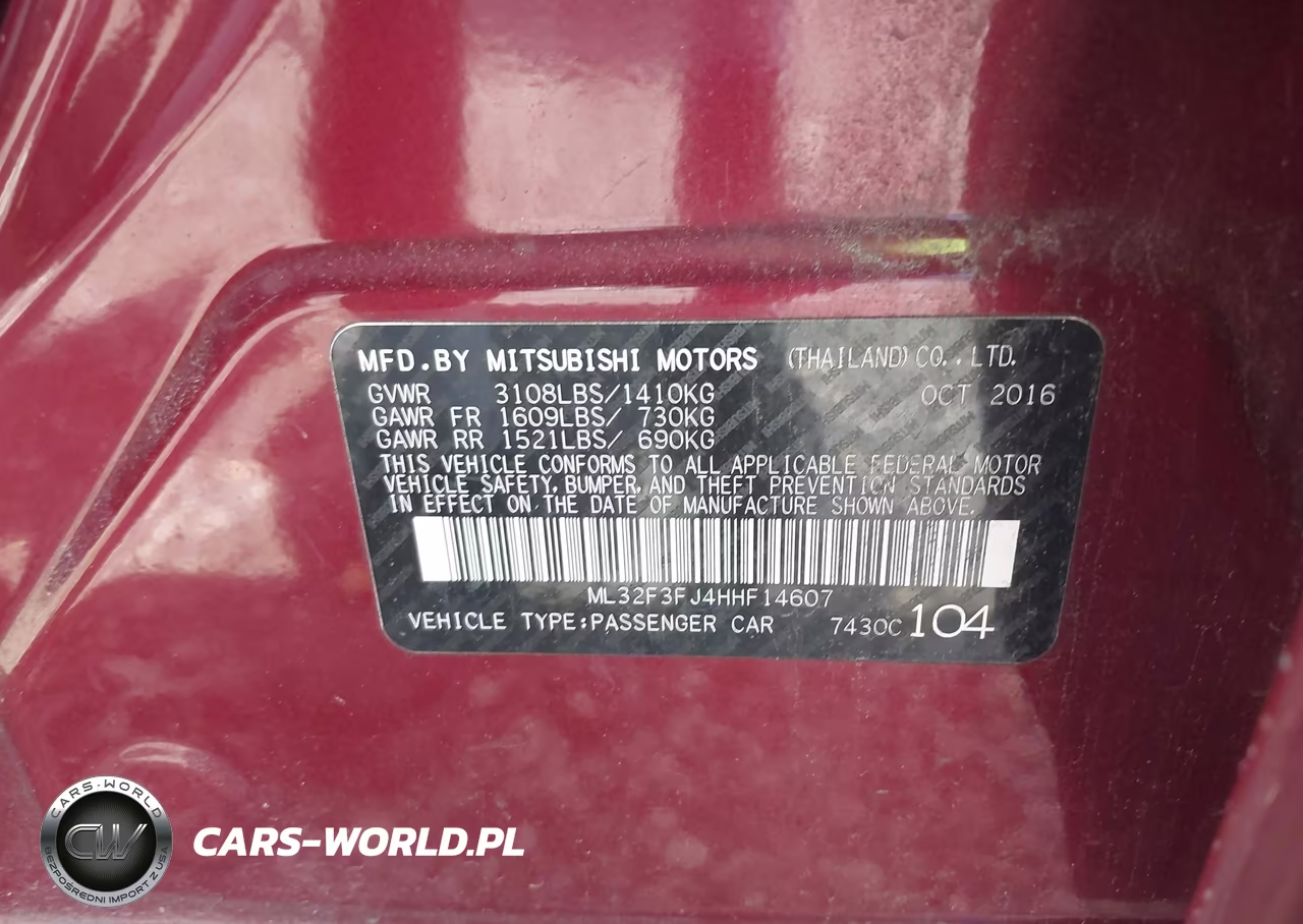 2017 Mitsubishi Mirage G4 Es VIN:ML32F3FJ4HHF14607 - 9