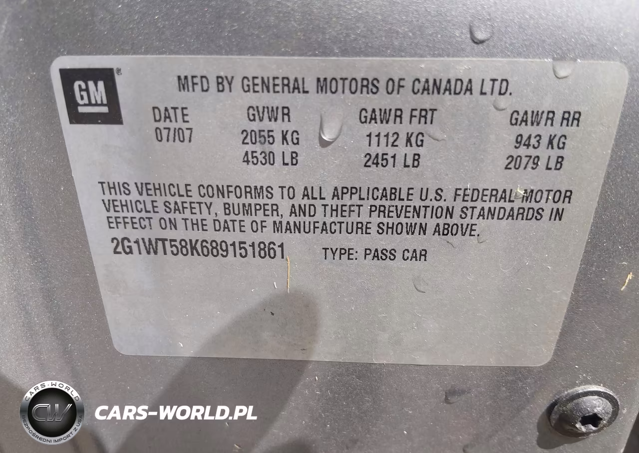 2008 Chevrolet Impala Lt VIN:2G1WT58K689151861 - 9