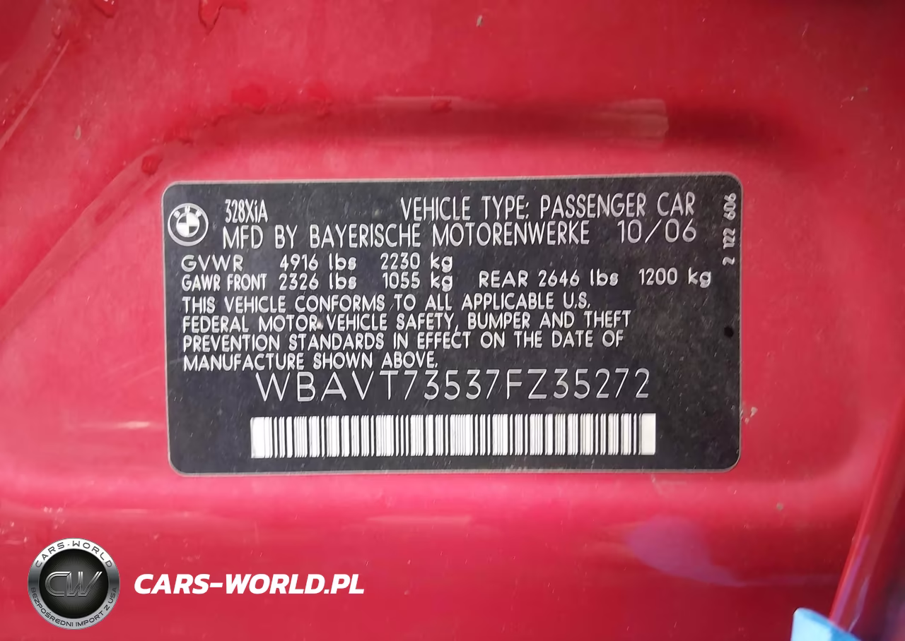 2007 BMW 328Xi VIN:WBAVT73537FZ35272 - 9