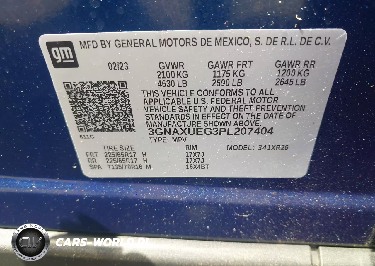 2023 Chevrolet Equinox Awd Lt VIN:3GNAXUEG3PL207404 - 9