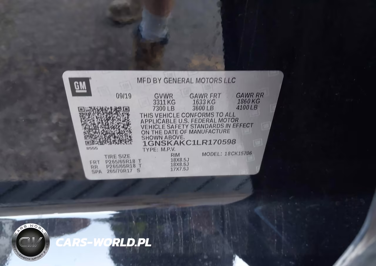 2020 Chevrolet Tahoe 4Wd Ls VIN:1GNSKAKC1LR170598 - 9