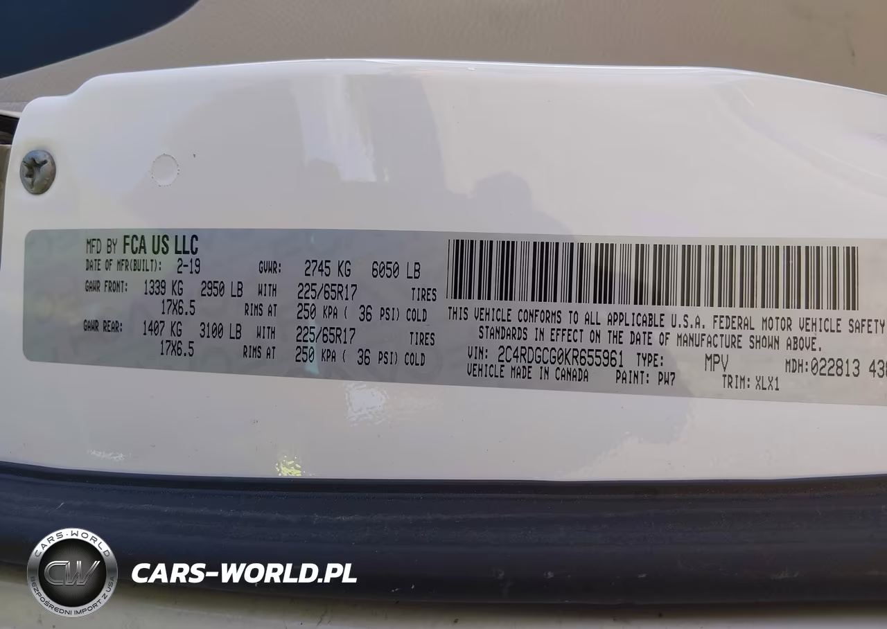 2019 Dodge Grand Caravan Sxt VIN:2C4RDGCG0KR655961 - 9