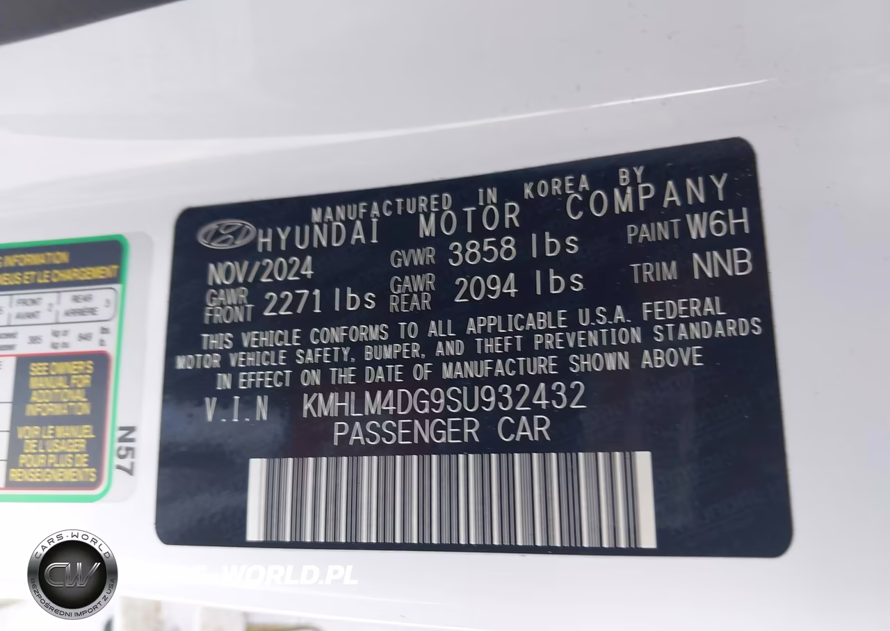 2025 Hyundai Elantra Sel Sport VIN:KMHLM4DG9SU932432 - 9