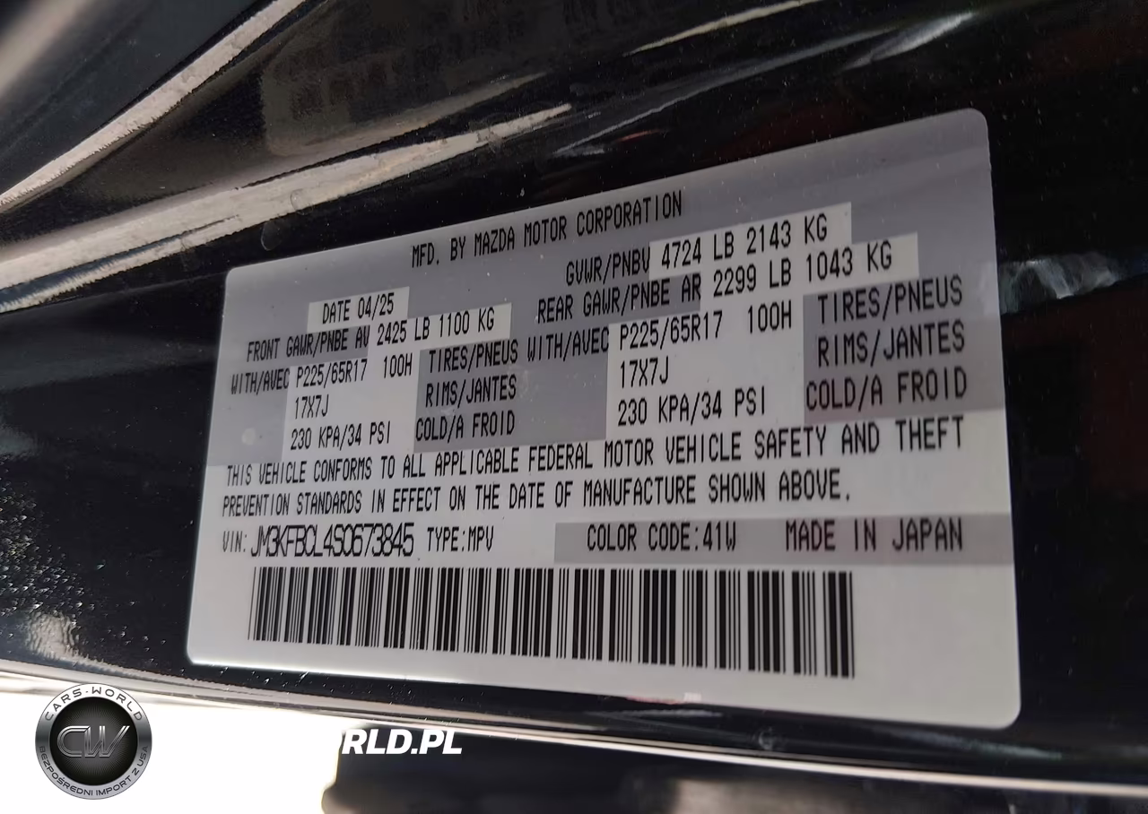 2025 Mazda Cx-5 2.5 S Preferred VIN:JM3KFBCL4S0673845 - 9