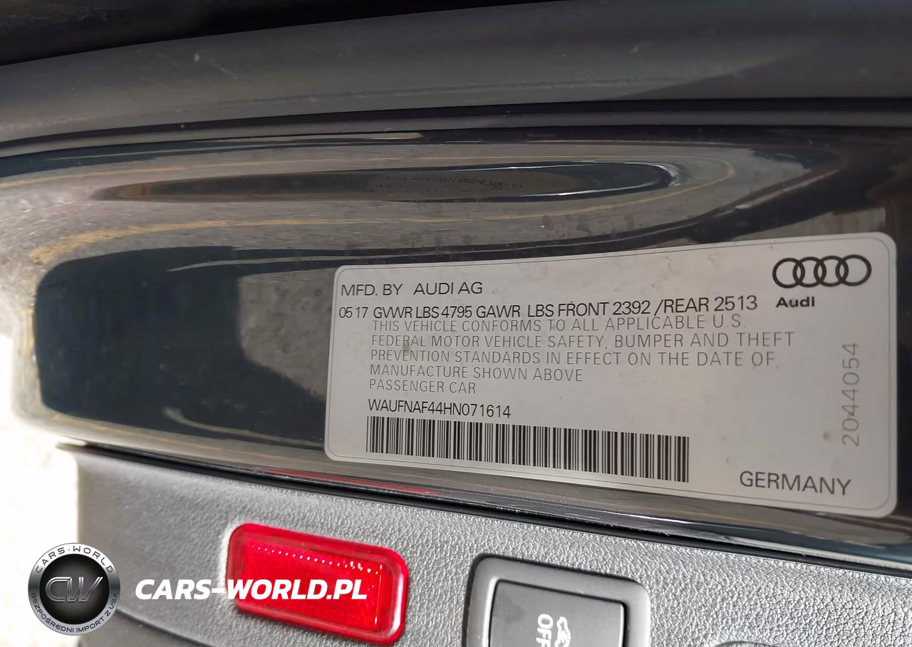 2017 Audi A4 Prestige VIN:WAUFNAF44HN071614 - 9