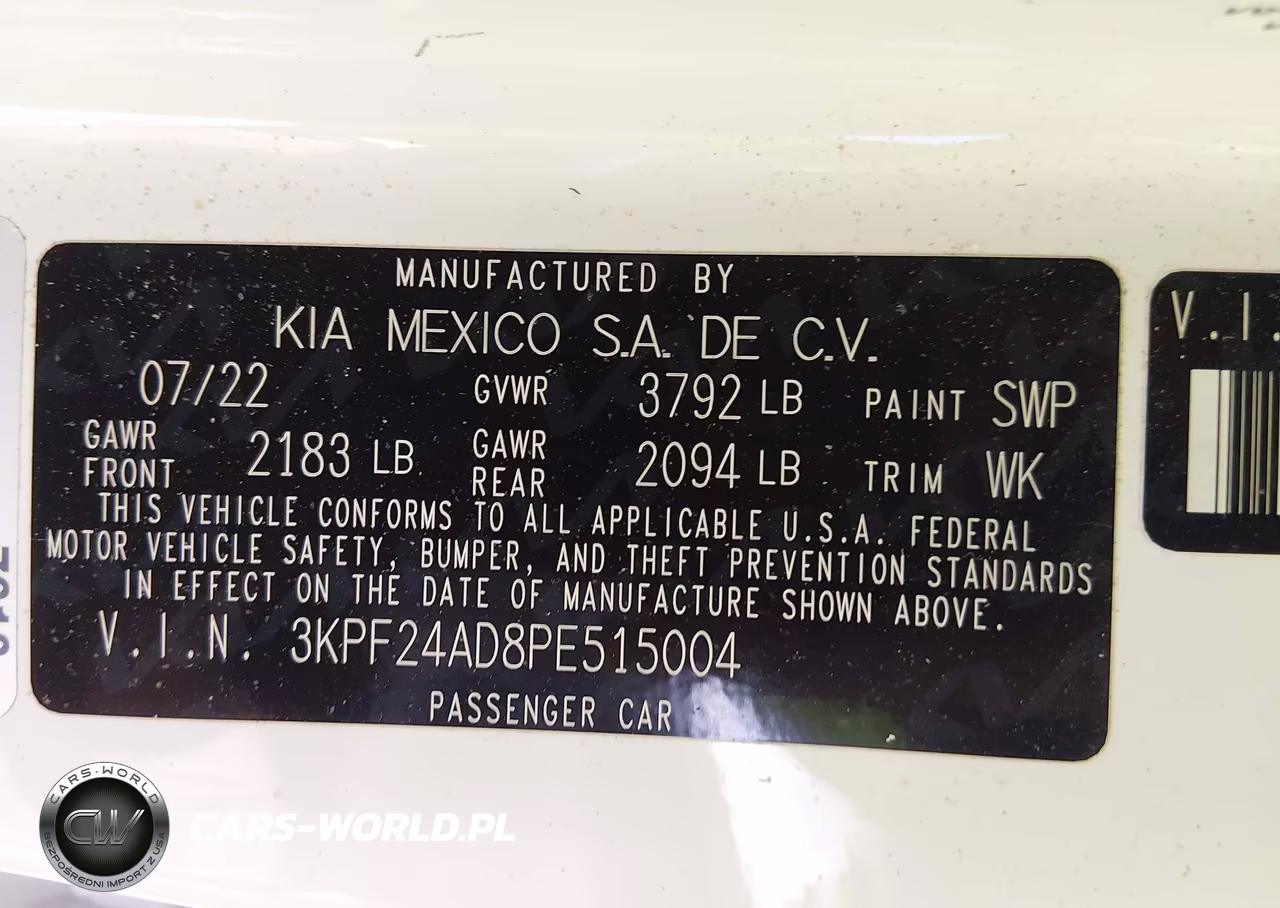 2023 Kia Forte Lxs VIN:3KPF24AD8PE515004 - 9