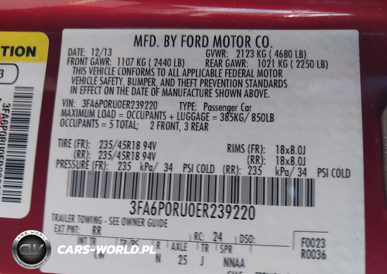2014 Ford Fusion Hybrid Titanium VIN:3FA6P0RU0ER239220 - 9