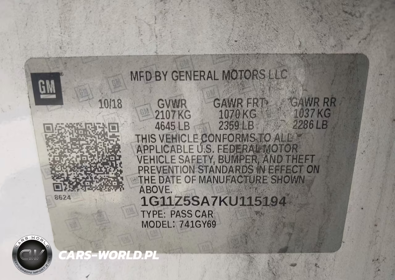 2019 Chevrolet Impala Lt VIN:1G11Z5SA7KU115194 - 9