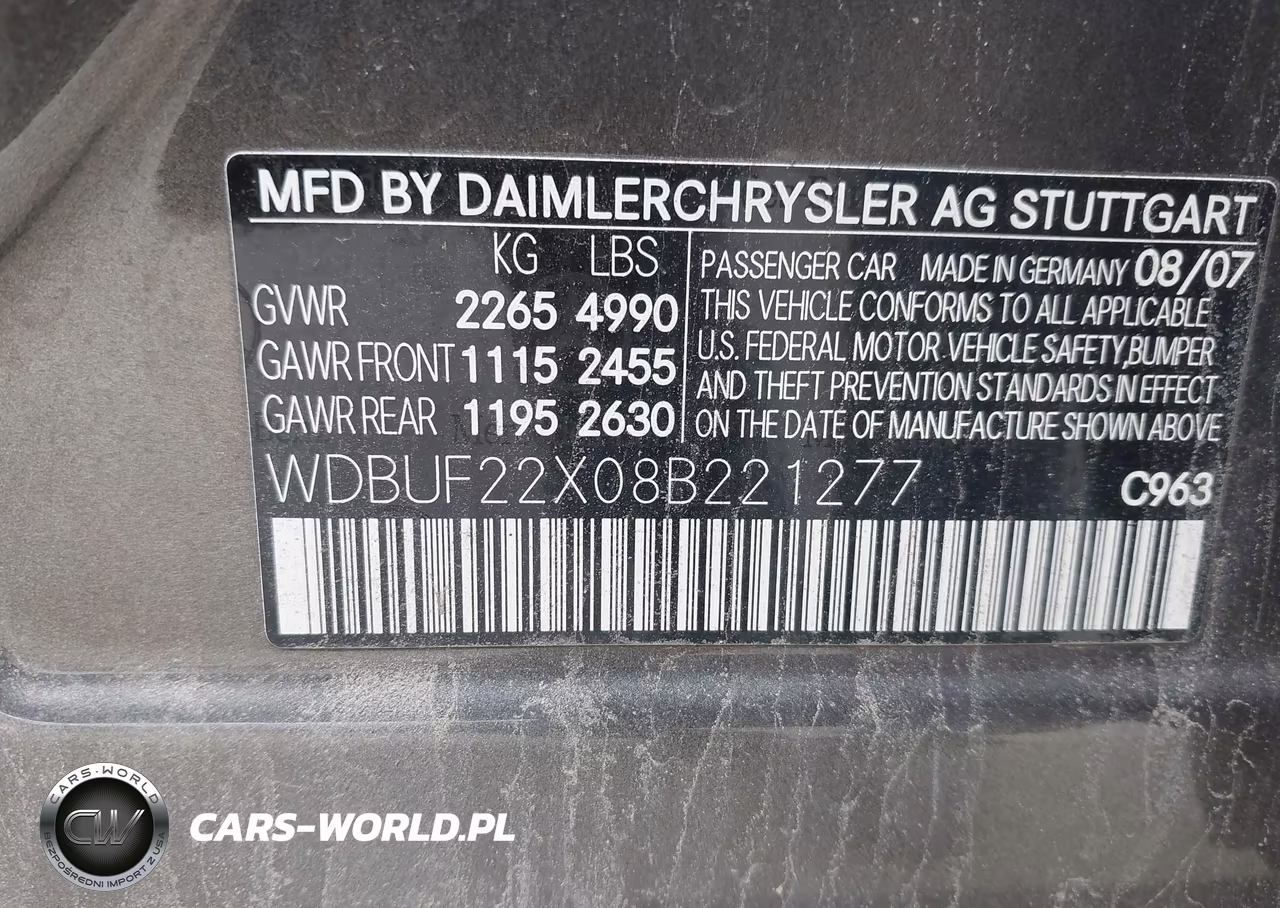 2008 Mercedes-Benz E 320 Bluetec VIN:WDBUF22X08B221277 - 9
