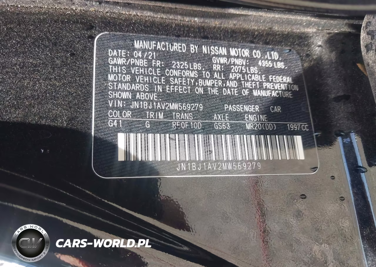 2021 Nissan Rogue Sport S Fwd Xtronic Cvt VIN:JN1BJ1AV2MW569279 - 9