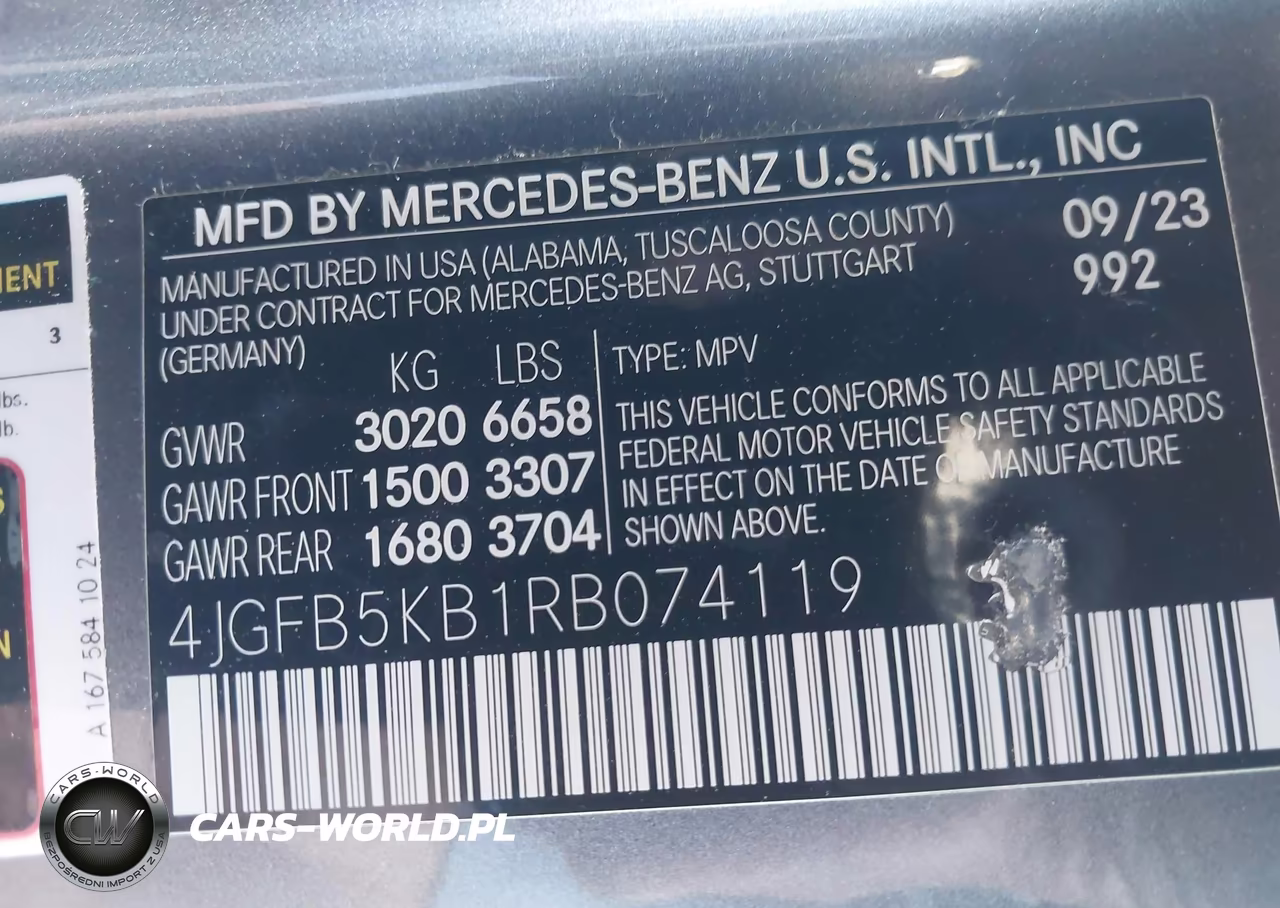 2024 Mercedes-Benz Gle 450 4Matic VIN:4JGFB5KB1RB074119 - 9