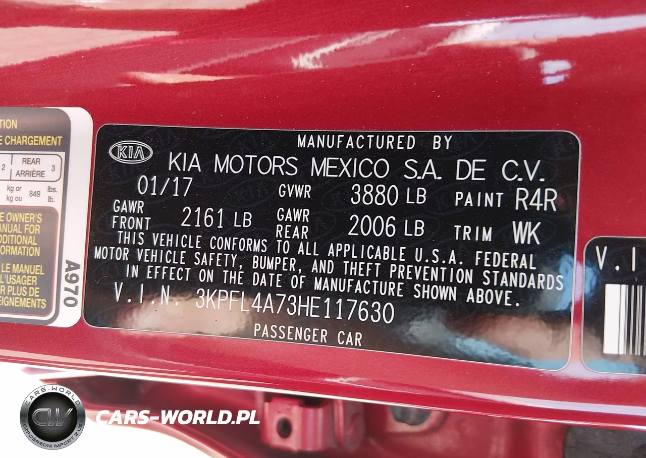 2017 Kia Forte S VIN:3KPFL4A73HE117630 - 9