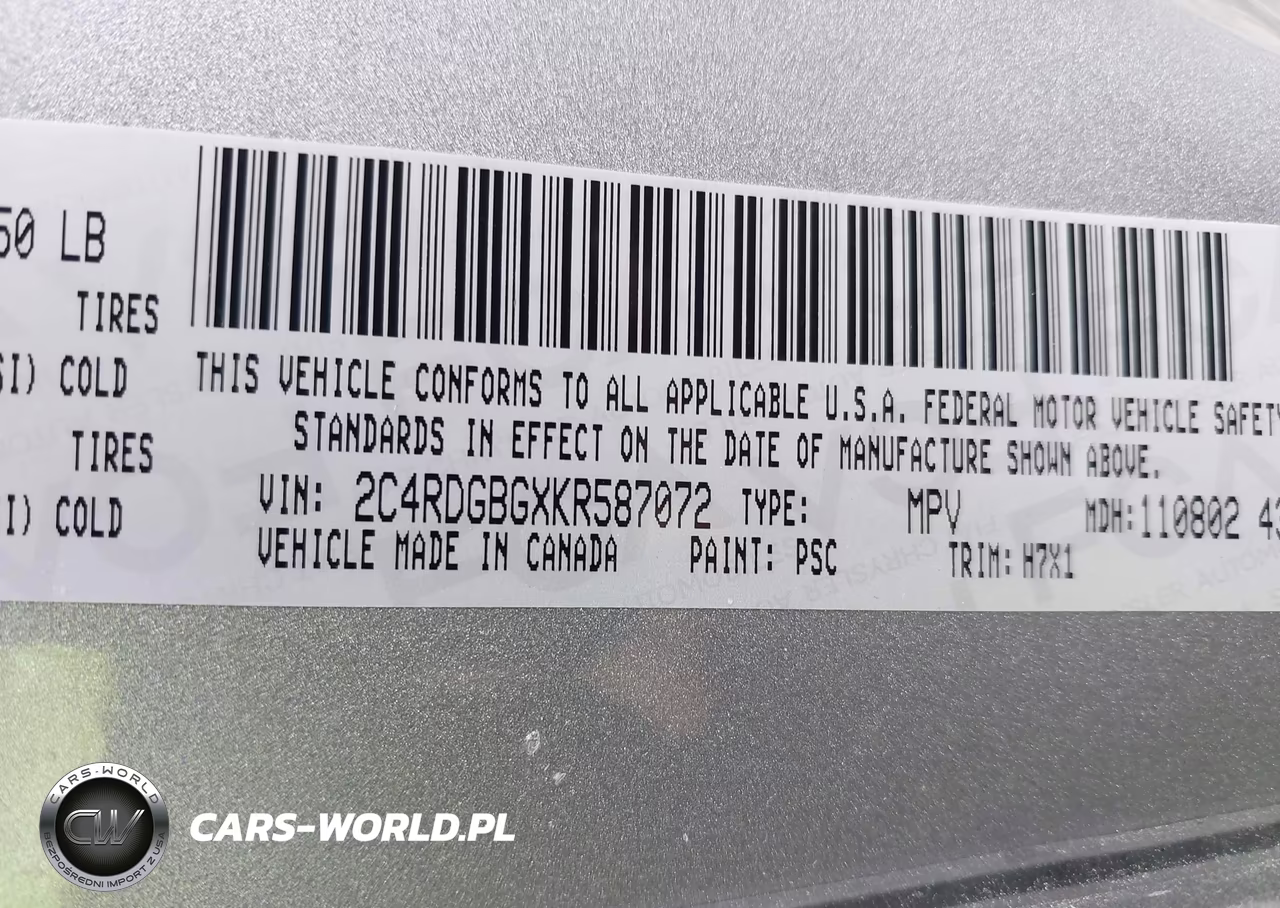 2019 Dodge Grand Caravan Se VIN:2C4RDGBGXKR587072 - 9
