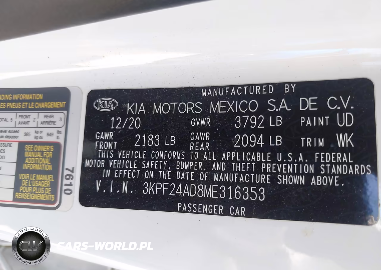 2021 Kia Forte Lxs VIN:3KPF24AD8ME316353 - 9