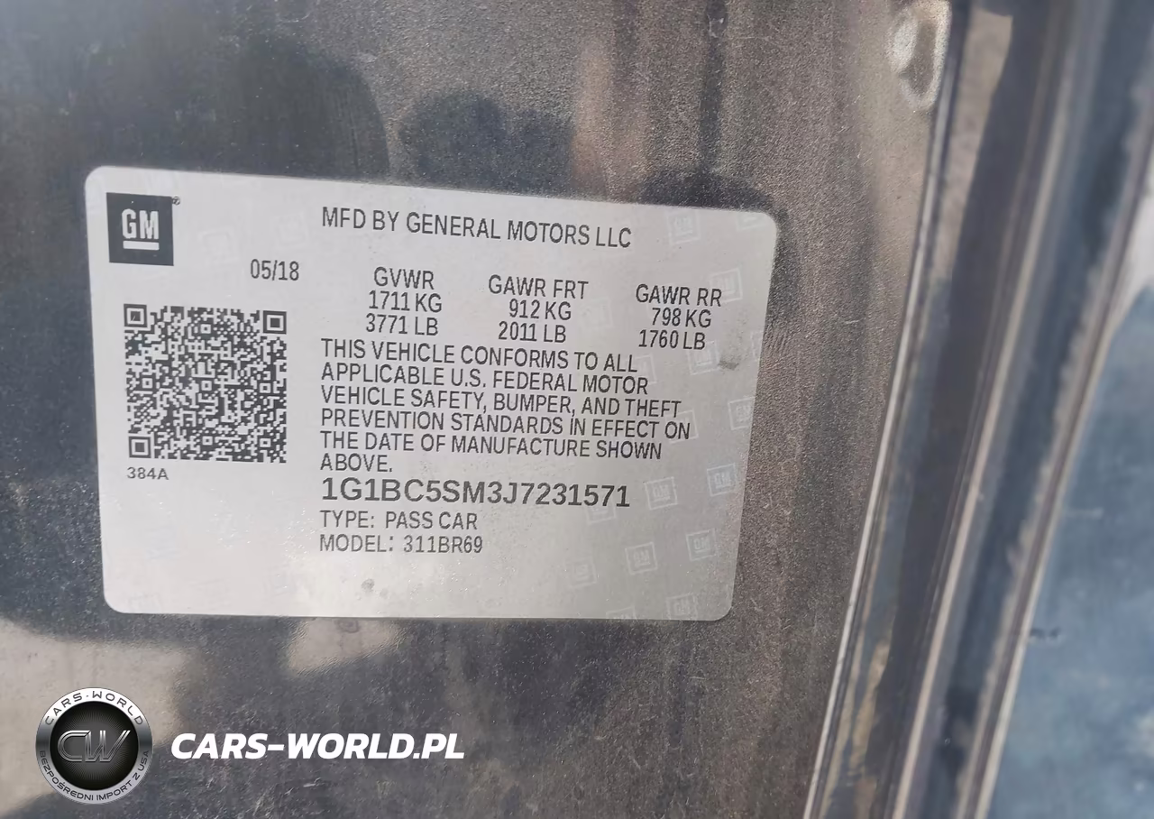 2018 Chevrolet Cruze Ls Auto VIN:1G1BC5SM3J7231571 - 9