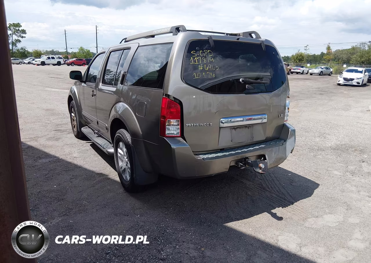 2005 Nissan Pathfinder Le VIN:5N1AR18U45C706963 - 3